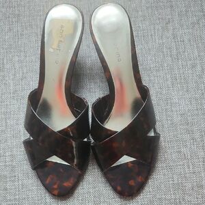 Ann Marino Tortoiseshell Women's Mules Size 10